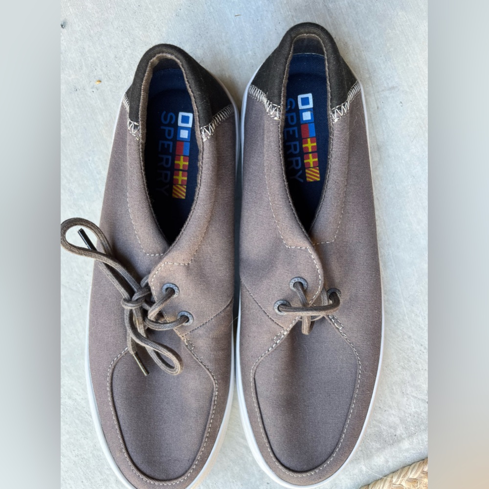 Sperry Grey/Black Stripper 8.5 M